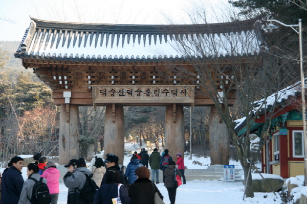 14차 사찰순례 수덕사 간월암 - 눈내린 수덕사