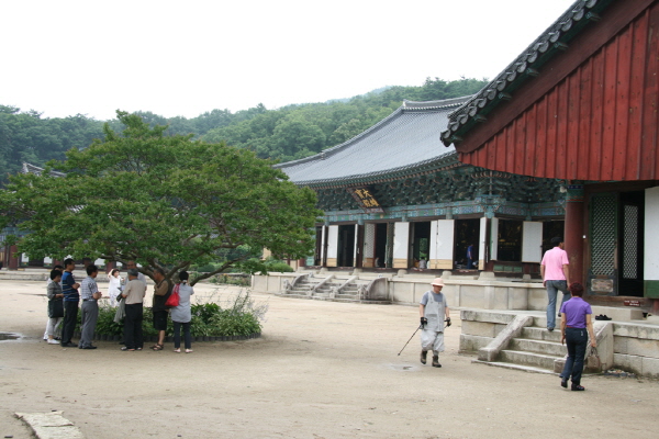 17차 사찰순례 송광사 - 대웅전 앞